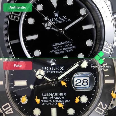 how to spot a fake gold rolex submariner|is my rolex submariner real.